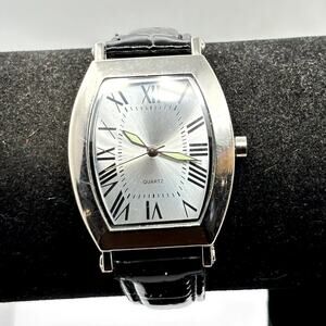 Vintage Silver & Black Men's Watch